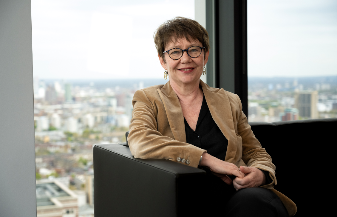 ebrd president Odile Renaud-Basso seated at corporate office