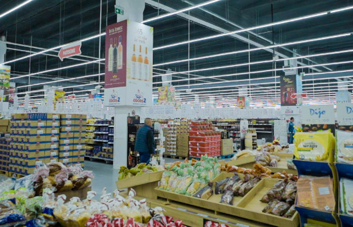 interior of supermarket